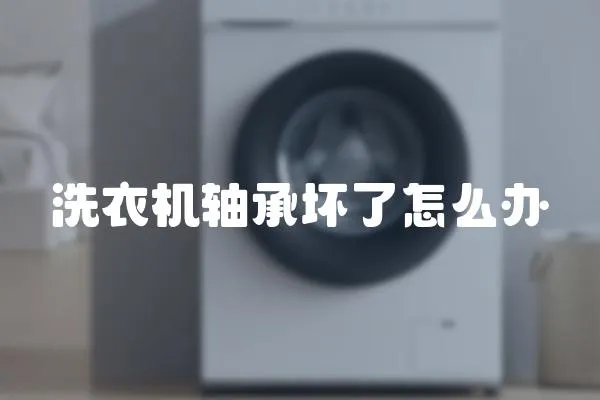 洗衣機(jī)軸承壞了怎么辦