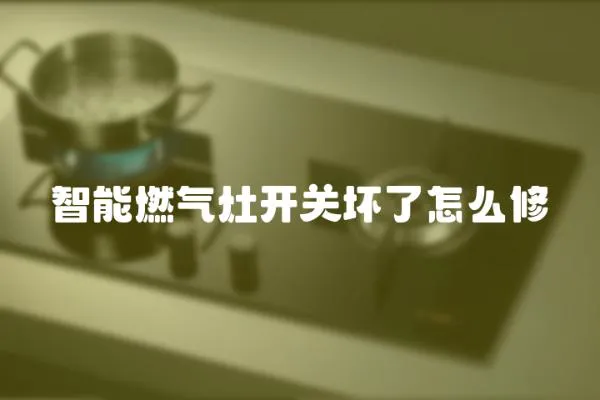 智能燃氣灶開關壞了怎么修