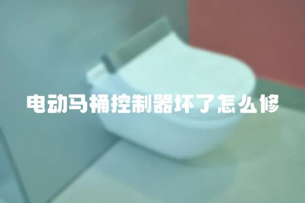 电动马桶控制器坏了怎么修