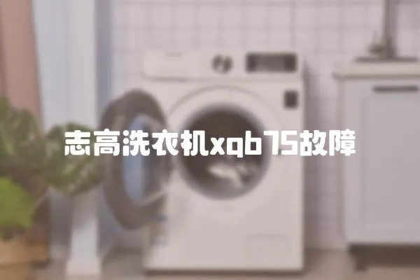 志高洗衣機xqb75故障