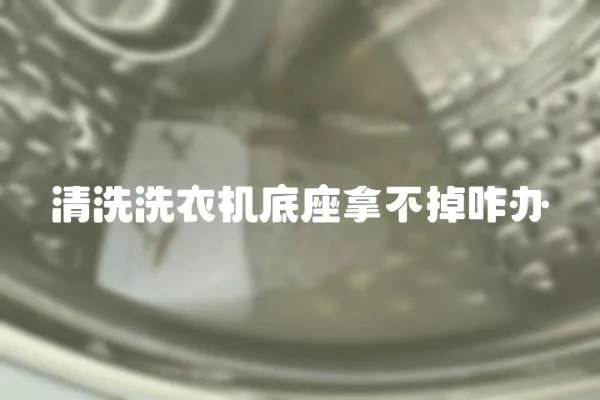 清洗洗衣機底座拿不掉咋辦