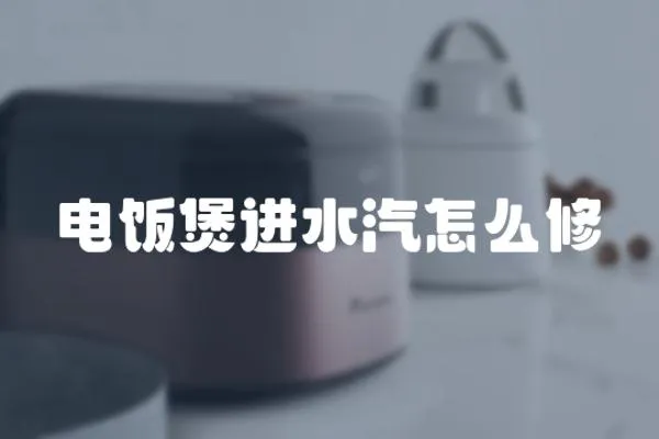 電飯煲進水汽怎么修