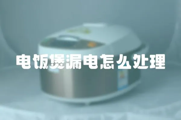 電飯煲漏電怎么處理