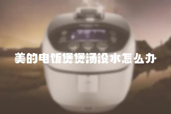 美的電飯煲煲湯沒水怎么辦