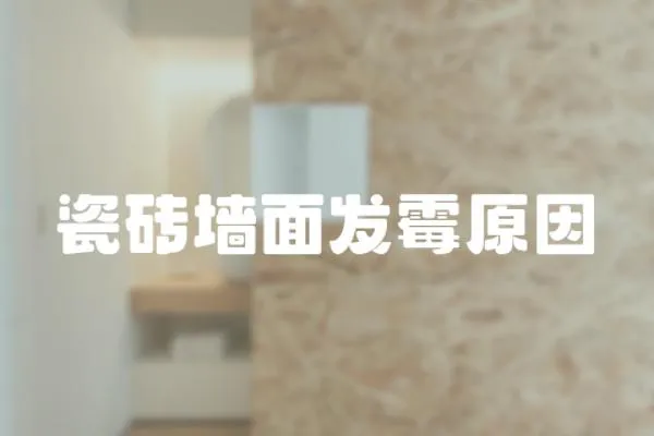 瓷磚墻面發霉原因