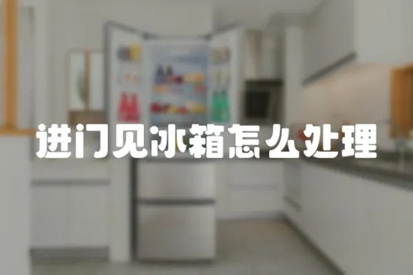 進門見冰箱怎么處理