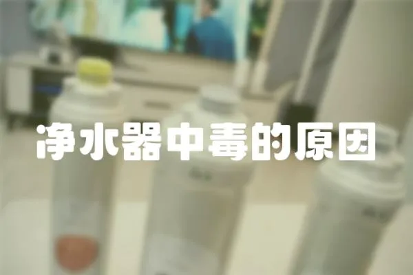 凈水器中毒的原因