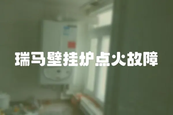 瑞馬壁掛爐點(diǎn)火故障