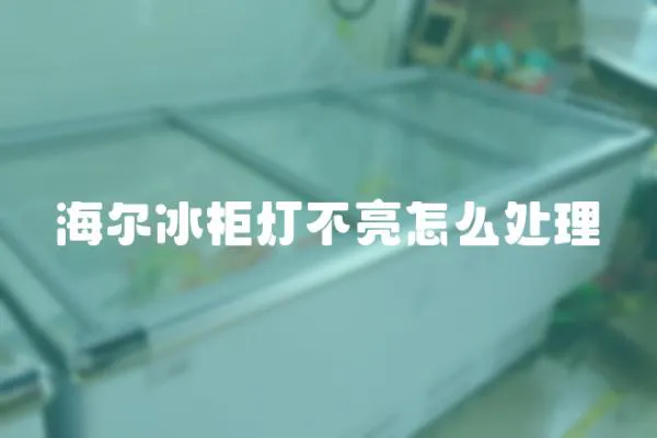 海爾冰柜燈不亮怎么處理