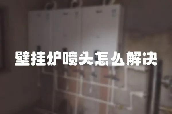 壁掛爐噴頭怎么解決