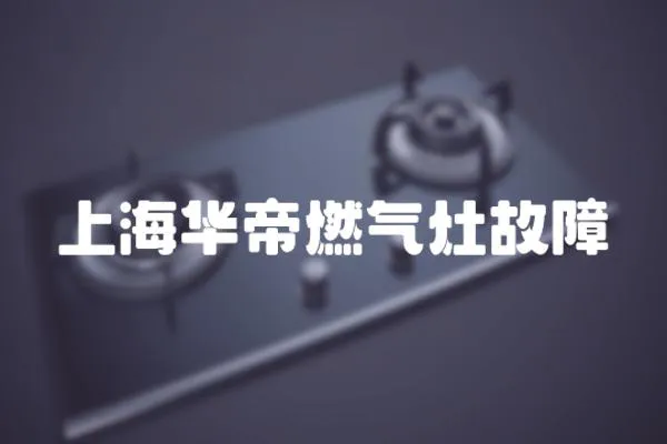 上海華帝燃氣灶故障