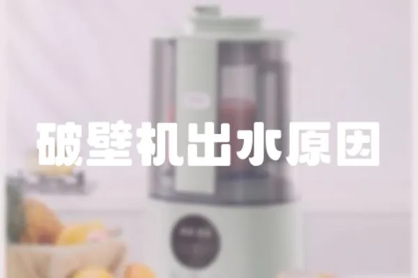 破壁機出水原因