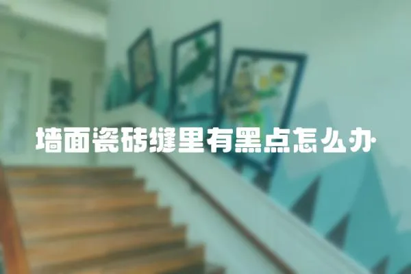 墻面瓷磚縫里有黑點怎么辦
