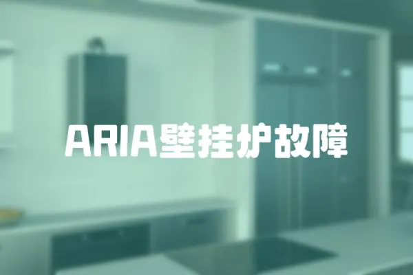 ARIA壁掛爐故障