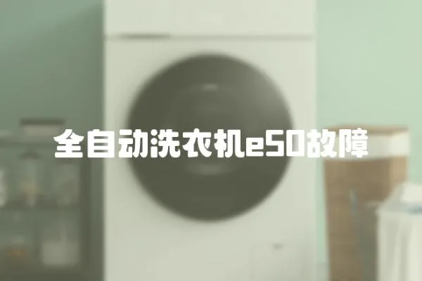 全自動洗衣機e50故障
