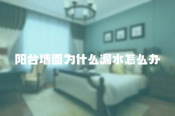 陽臺墻面為什么漏水怎么辦