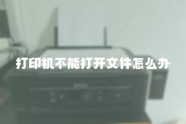 打印機不能打開文件怎么辦