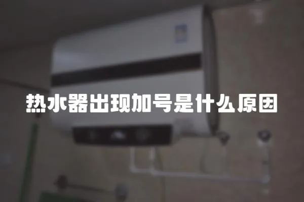 熱水器出現加號是什么原因
