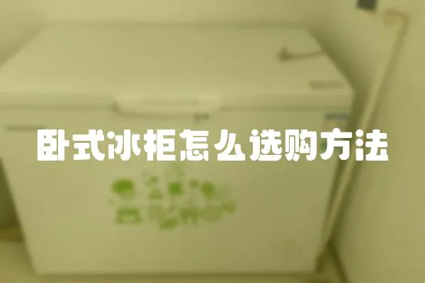 臥式冰柜怎么選購方法