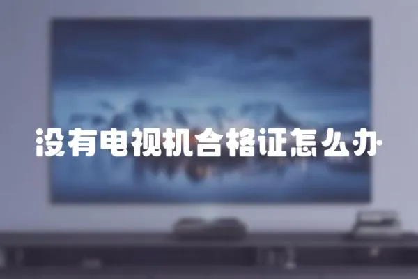 沒有電視機合格證怎么辦