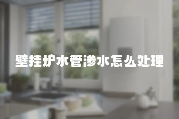 壁掛爐水管滲水怎么處理