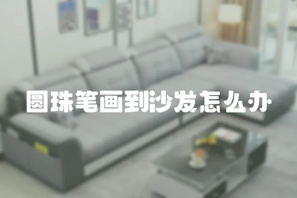圓珠筆畫到沙發怎么辦