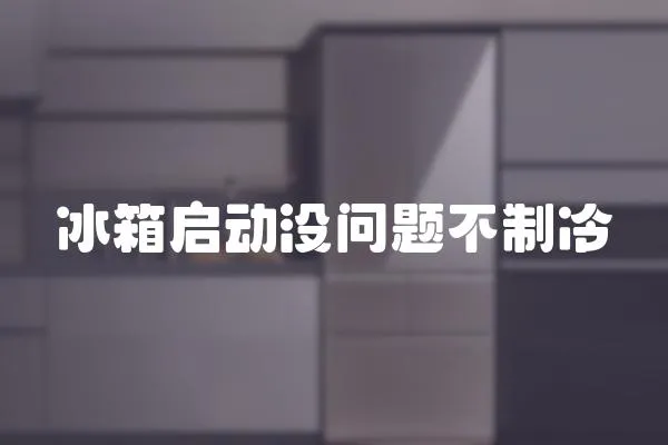 冰箱啟動(dòng)沒(méi)問(wèn)題不制冷