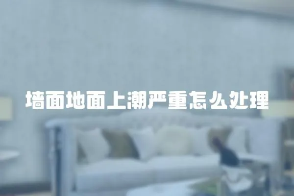 墻面地面上潮嚴重怎么處理