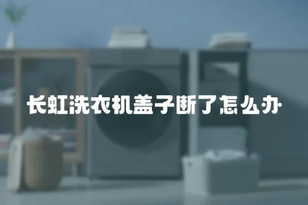 長虹洗衣機蓋子斷了怎么辦