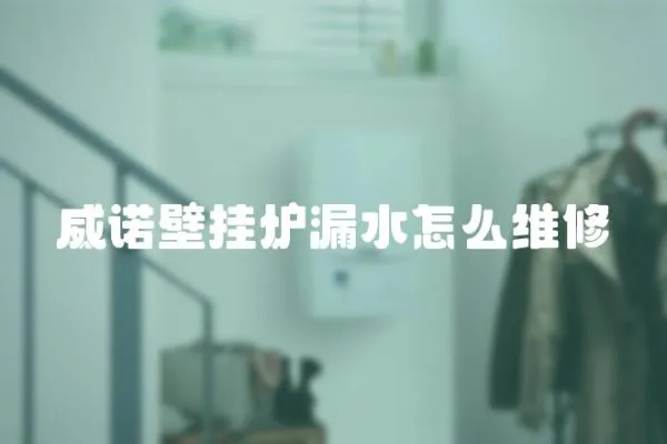 威諾壁掛爐漏水怎么維修