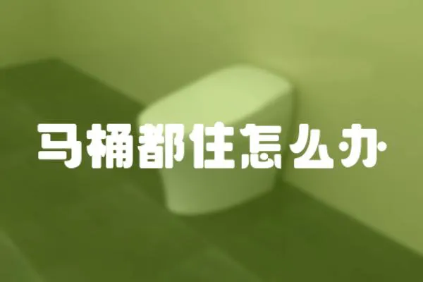 馬桶都住怎么辦