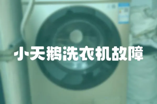 小天鵝洗衣機故障