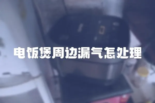 電飯煲周邊漏氣怎處理