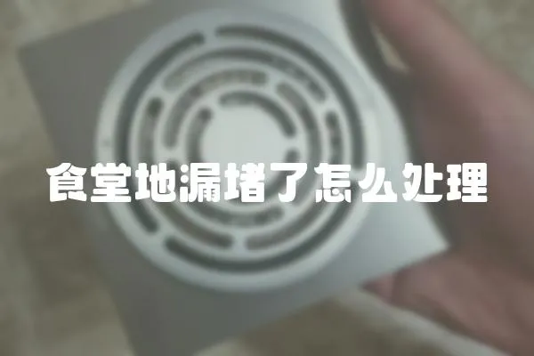 食堂地漏堵了怎么處理