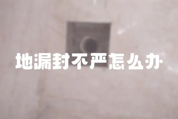 地漏封不嚴怎么辦