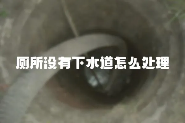 廁所沒有下水道怎么處理