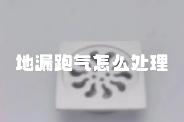 地漏跑氣怎么處理