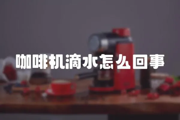 咖啡機滴水怎么回事