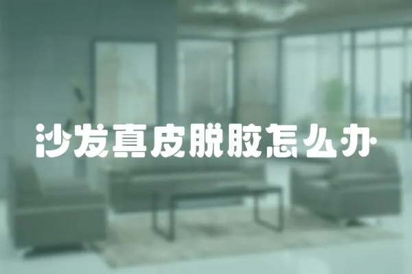 沙發真皮脫膠怎么辦