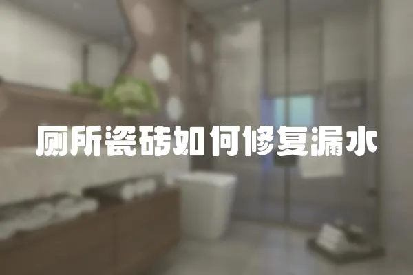 廁所瓷磚如何修復(fù)漏水