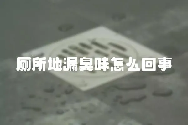 廁所地漏臭味怎么回事
