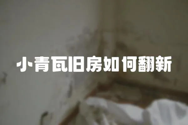 小青瓦舊房如何翻新