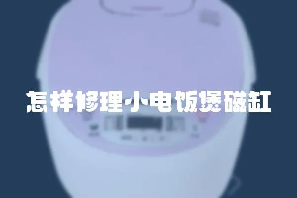 怎樣修理小電飯煲磁缸