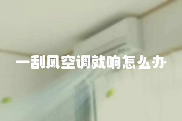 一刮風(fēng)空調(diào)就響怎么辦