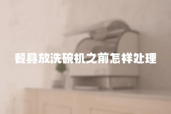 餐具放洗碗機之前怎樣處理