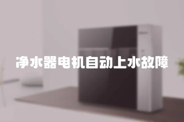 凈水器電機自動上水故障