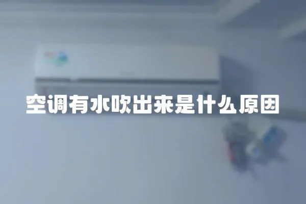 空調有水吹出來是什么原因
