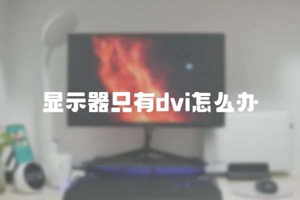 顯示器只有dvi怎么辦