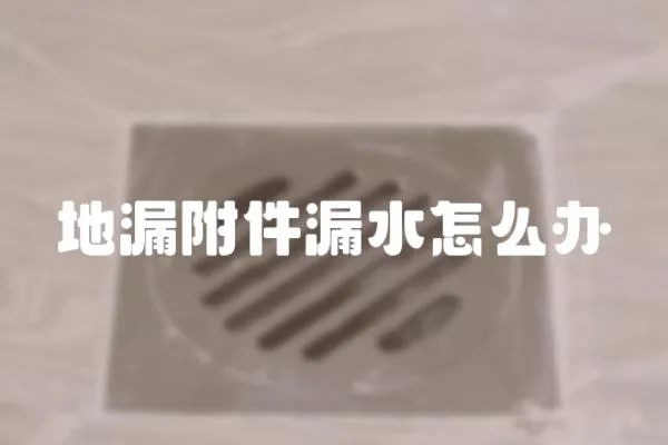 地漏附件漏水怎么辦