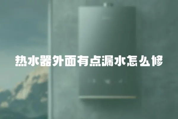 熱水器外面有點漏水怎么修